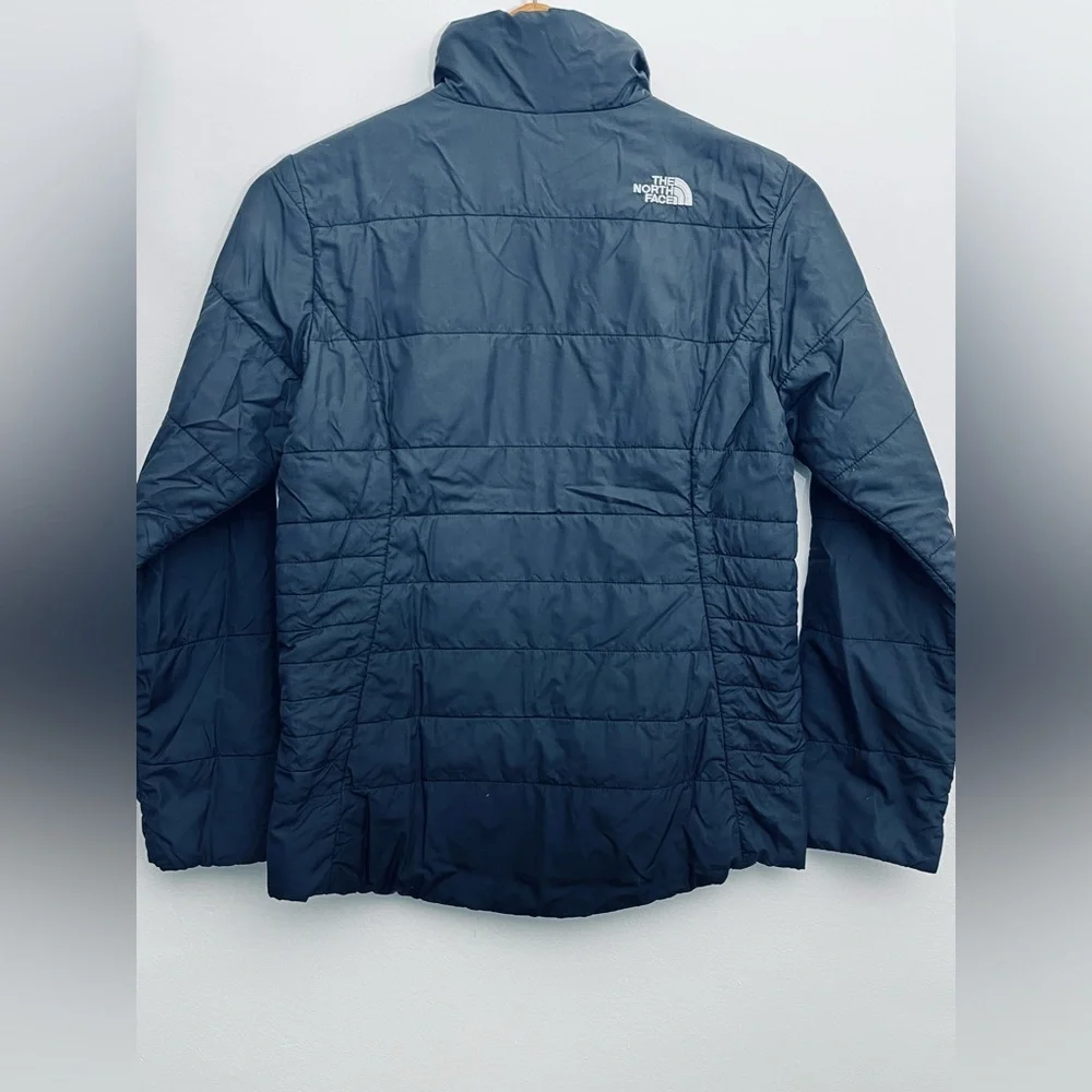 The North Face Girls 14/16 Insulated Puffer Jacket Black Lightweight Zip Coat